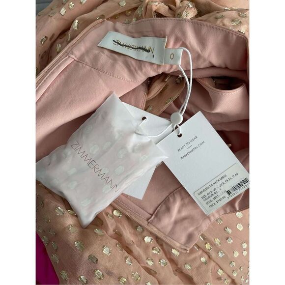 ZIMMERMANN Sleeveless Tie Neck Dress Size 0 (US 4) $$750 - Picture 9 of 10